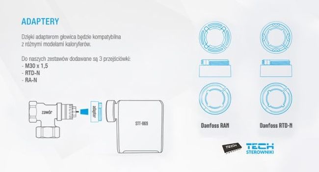 Adaptery Tech Sterowniki