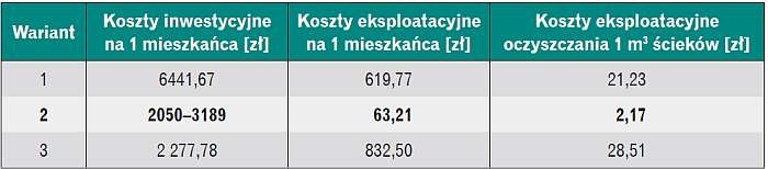 Podsumowanie kosztów tabela