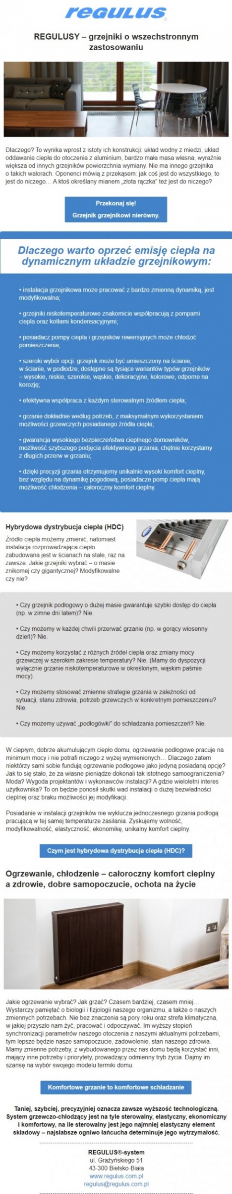  regulus grzejniki o wszechstronnym zastosowaniu