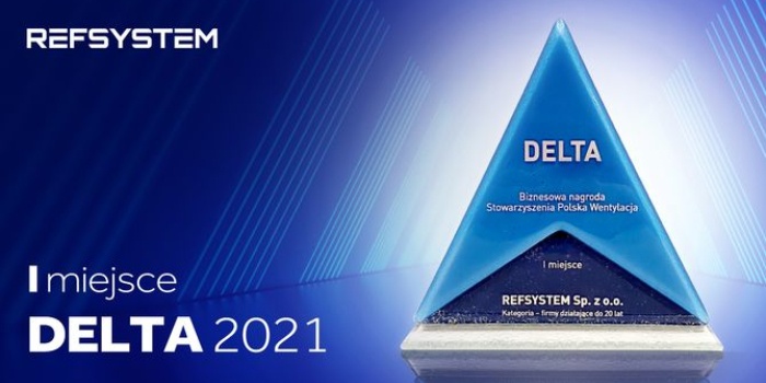 REFSYSTEM z nagrodą Delta 2021, Fot. mat. REFSYSTEM