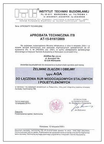 instalacje 1 2 2010 zlaczki zaciskowe aprobata