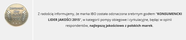 Konsumencki lider jakości 2015 IBO