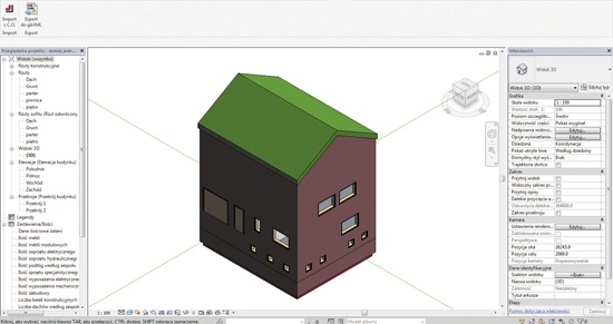Model w programie Revit
