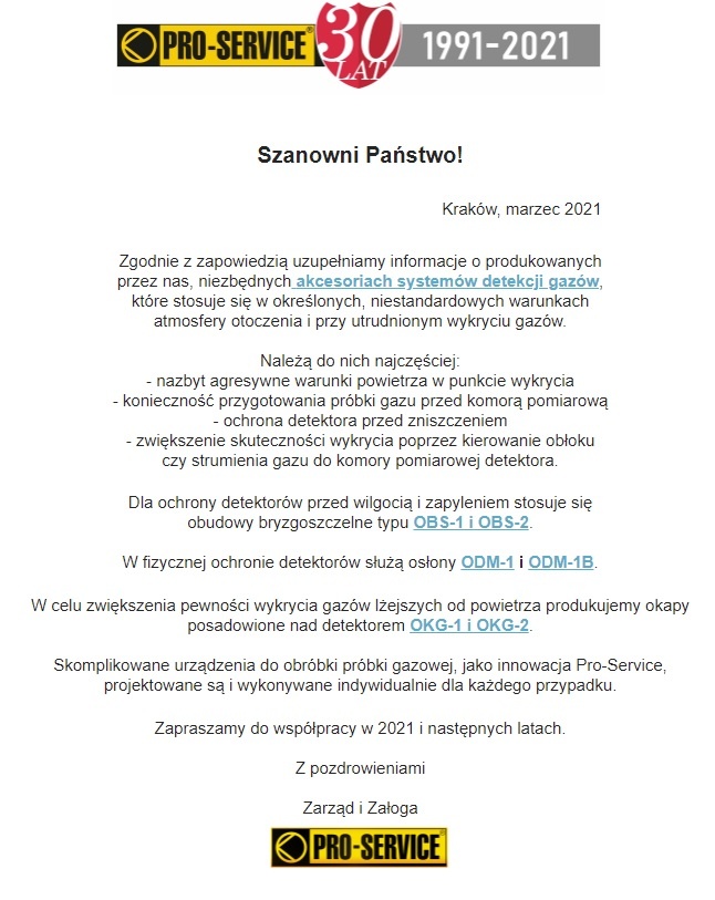 Niezbędne akcesoria systemów detekcji gazów