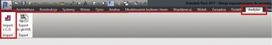 Uruchomienie w Revicie wtyczki do importu instalacji
