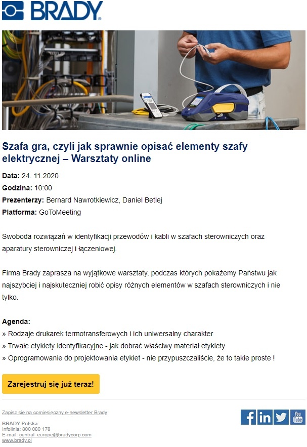 elementy szafy elektrycznej – Warsztaty online