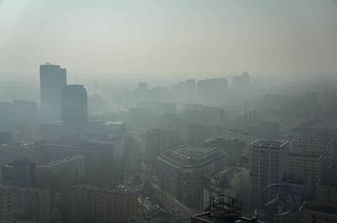 Smog nad Warszawą
fot. Wikimedia Commons