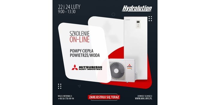 Szkolenie online &bdquo;Pompy ciepła powietrze/woda&rdquo; Mitsubishi Heavy Industries