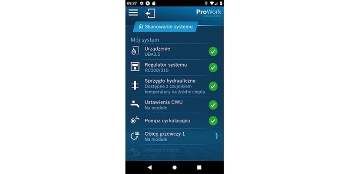 ProWork, czyli aplikacja Buderus do uruchamiania i diagnozy urządzeń
Fot. Bosch