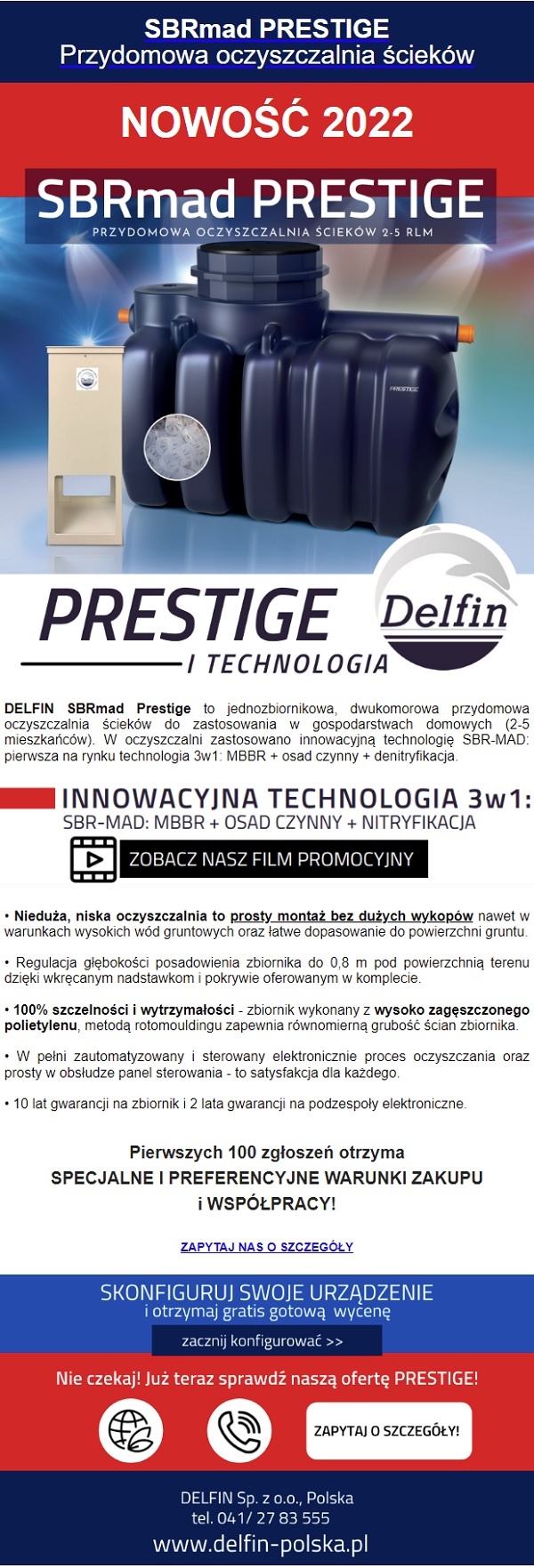 delfin przydomowa oczyszczalnia sciekow