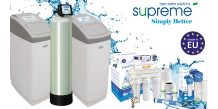 System zmiękczający wodę, nowoczesne filtry wody
Supreme