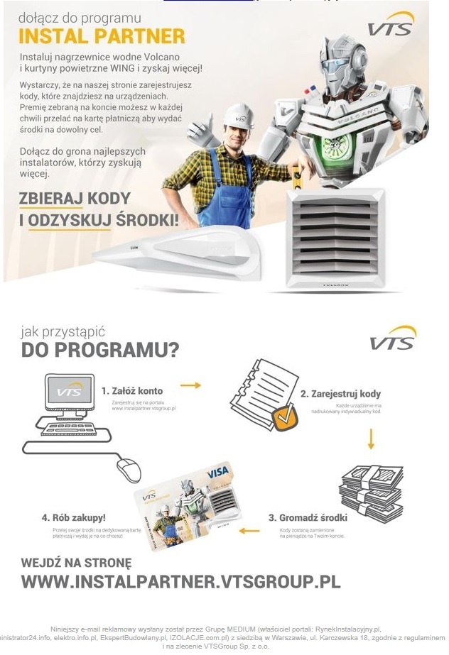 VTS Program Instal Partner mailing