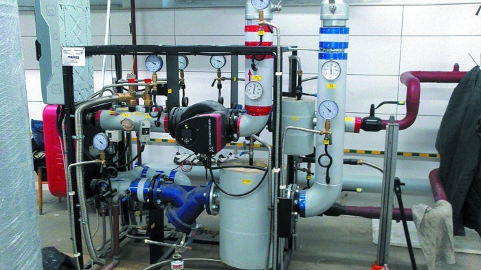 Węzeł cieplny o mocy 555 kW Jednostopniowy kompaktowy węzeł cieplny