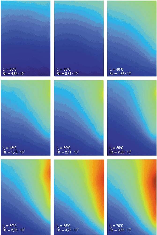  Pola temperatur wizualizowane za pomocą kamery termowizyjnej 