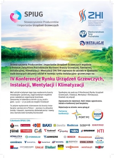 plakat IV Konferencja Rynku Urządzeń Grzewczych, Instalacji, Wentylacji i Klimatyzacji