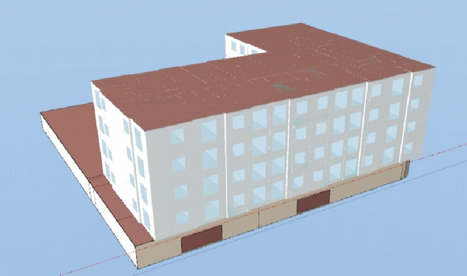 rys 1 model budynku