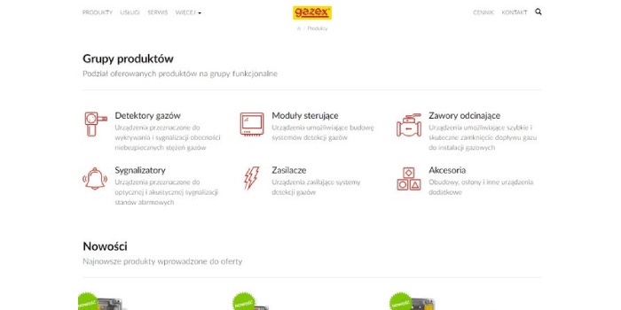 Gazex z nową stroną internetową
http://gazex.pl