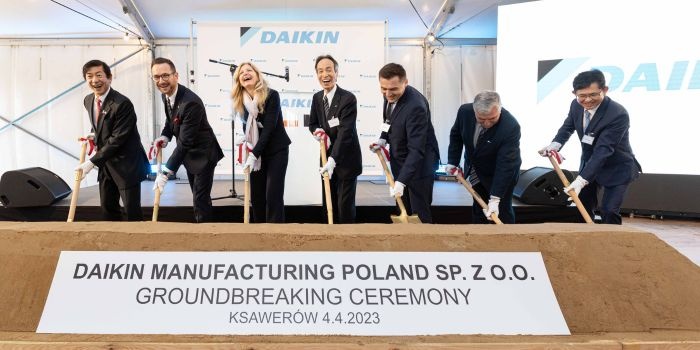 Ceremonia rozpoczęcia budowy pierwszej fabryki Daikin w Polsce. Fot. materiały prasowe