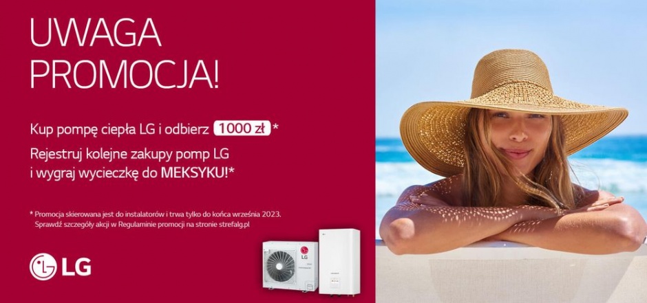 promocja dla instalatorow pomp LG