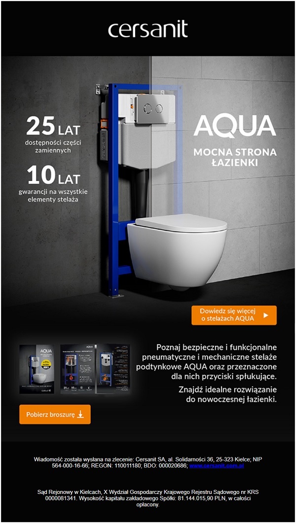stelaze podtynkowe aquai