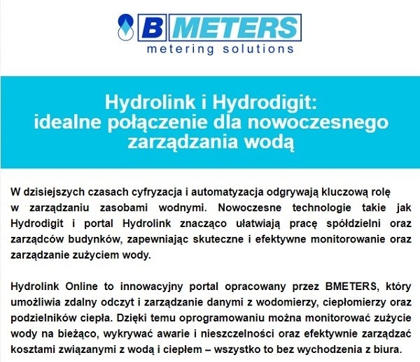 bmeters hydrolink
