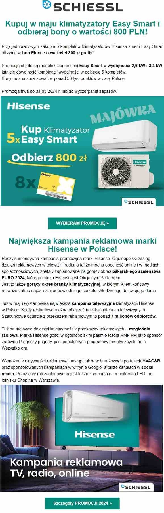 hisense klimatyzatory
