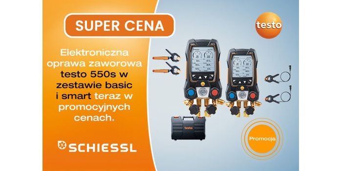 Super cena na oprawę zaworową TESTO 550s