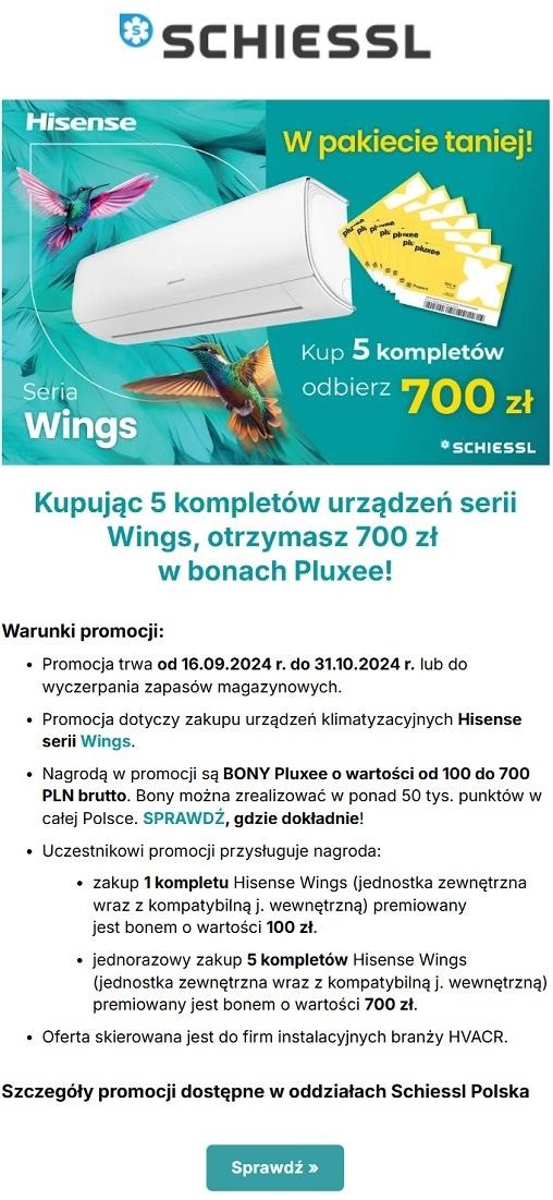 kupujac 5 komponenetow wings 
