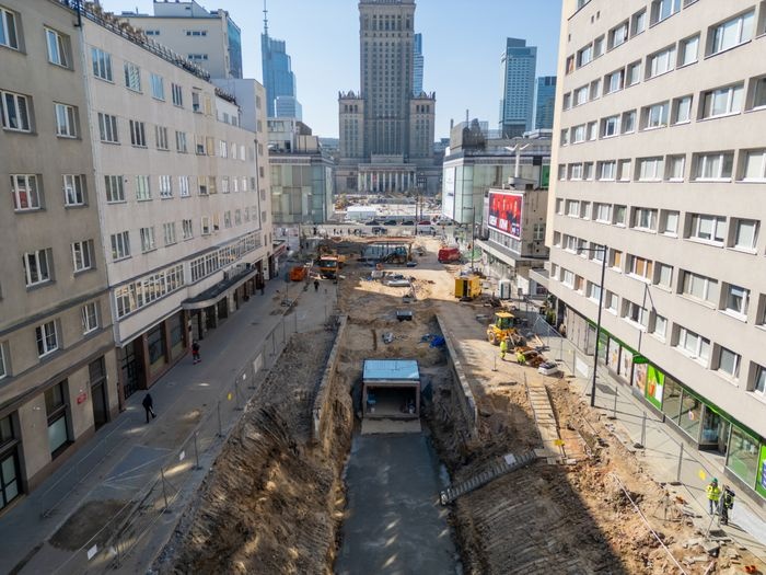 budowa systemu retencyjnego w centrum warszawy