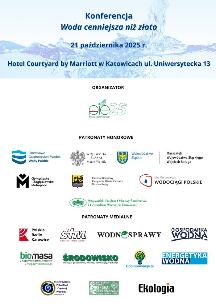baner konferencja pie woda cenniejsza niz zloto