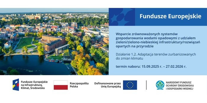 Nab&oacute;r wniosk&oacute;w na wsparcie zr&oacute;wnoważonych system&oacute;w gospodarowania wodami opadowymi