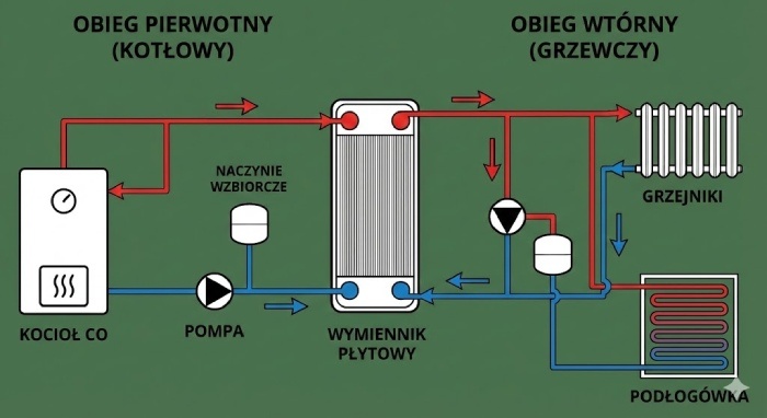  Wymiennik ciepła w instalacji co 