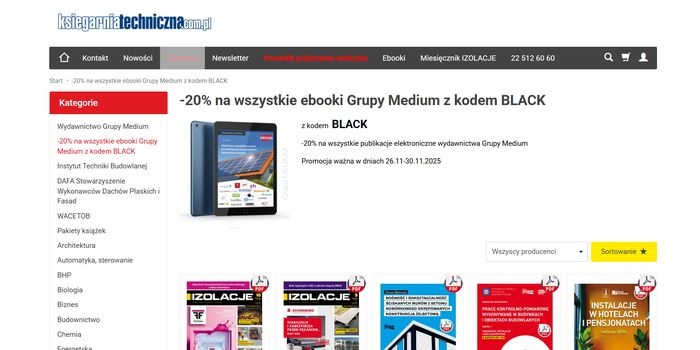 Black Friday: -20% na wszystkie ebooki Grupy Medium