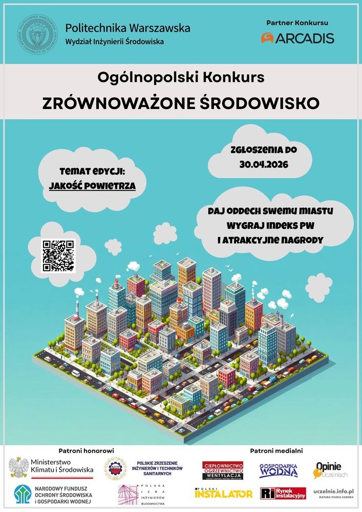 plakat konkursu zrownowazone srodowisko 2026