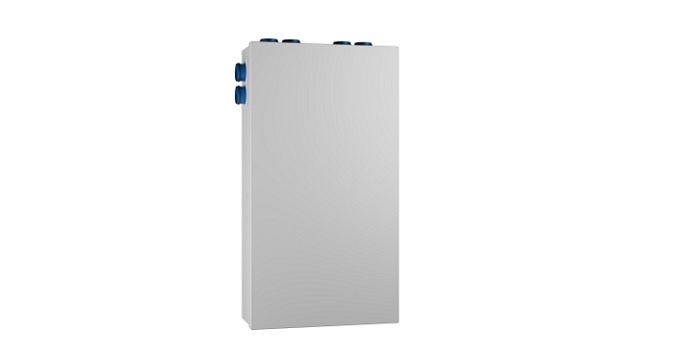 FlatAIR Xwall 80&ndash;125 &ndash; decentralny rekuperator, kt&oacute;ry łączy wydajność system&oacute;w centralnych z estetyką wnętrza. Fot. Alnor