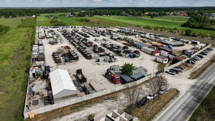 zakład produkcyjny widziany z lotu ptaka