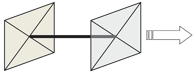 Rys. 7. Struktura modelu wentylatora w programie FDS; rys. archiwum autorów (M. Król, A. Król)